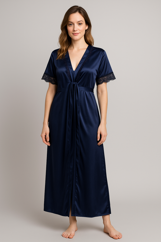 Noor Elan Midnight Blue Luxe Two-Piece Suit